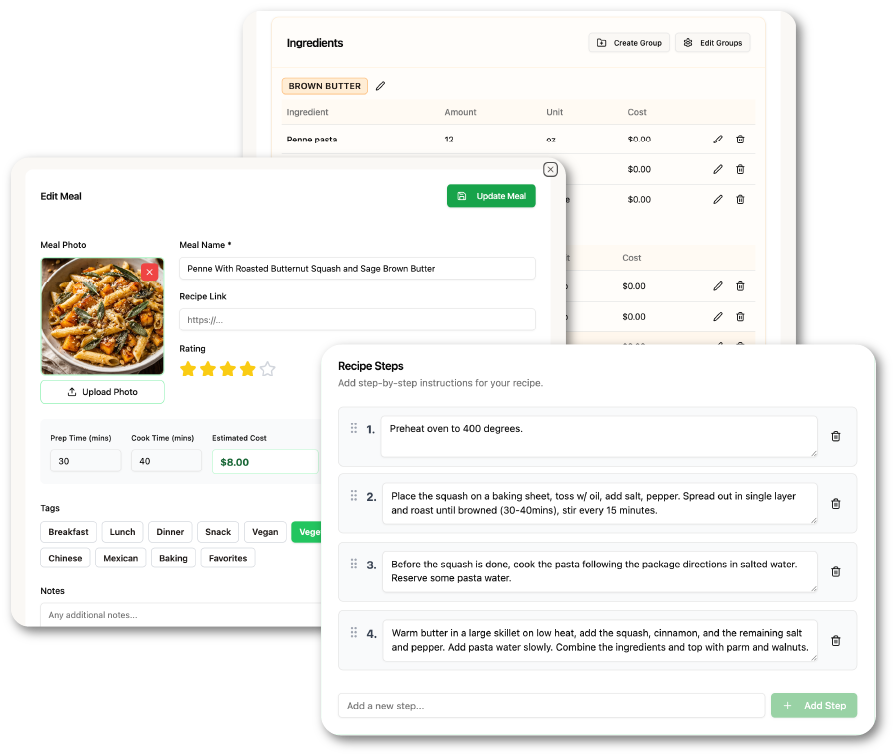 meal planner app example